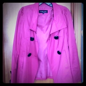 Hot pink Black Rivet double breasted jacket